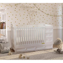 Load image into Gallery viewer, AFG Baby Furniture Daphne 3 in 1 Crib and Changer Combo - Freddie and Sebbie