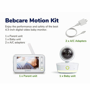 Bebcare Motion Digital Best Video Baby Monitor - Freddie and Sebbie