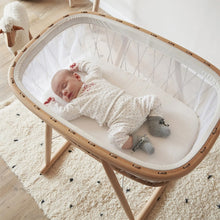 Load image into Gallery viewer, Bedside Bassinet Mini Crib - Kumi Bassinet Mesh Cocoon with Organic Mattress by Charlie Crane