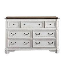 Load image into Gallery viewer, Florian Dresser Antique White & Oak Finish