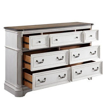 Load image into Gallery viewer, Florian Dresser Antique White &amp; Oak Finish
