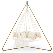 Load image into Gallery viewer, Hanging Bed - 5 Ft Deluxe Medium Sunbrella™ Bed Brilliant White by Tiipii Bed