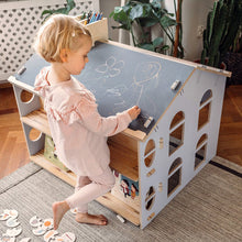 Load image into Gallery viewer, Indoor Wooden Playhouse Desk - My Mini Desk House by My Mini Home