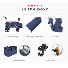 Load image into Gallery viewer, Keenz 7S Stroller Wagon - Blue