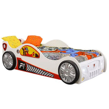 Load image into Gallery viewer, Maxima House Toddler Car Bed Monza Red - White