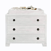 Load image into Gallery viewer, Milk Street Baby True Modern 3 Drawer Dresser Nightstand - Freddie and Sebbie