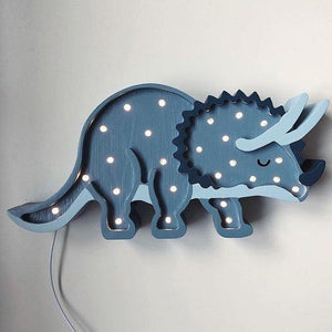 Night Lights For Kids - Triceratops Dinosaur Lamp by Little Lights