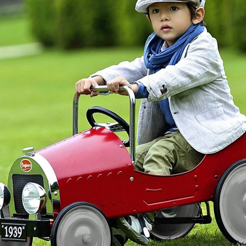 baghera pedal car Baghera 30s-Style Classic Pedal Ride-On Car, Red