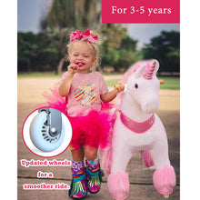 Load image into Gallery viewer, Ride on Horse - Pink Unicorn Ride-on Toy-Model U 2021 by PonyCycle