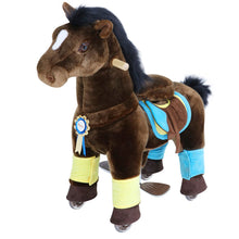 Load image into Gallery viewer, Ride on Horse - Ride on Chocolate Browne Horse by PonyCycle - Freddie and Sebbie