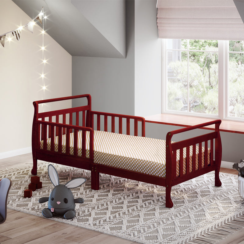 AFG Baby Furniture Athena Anna Sleigh Toddler Bed With Sides - Freddie and Sebbie