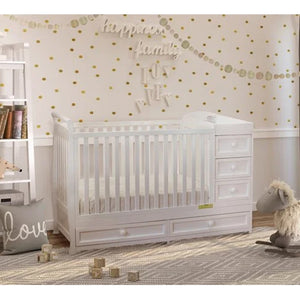 AFG Baby Furniture Daphne 3 in 1 Crib and Changer Combo - Freddie and Sebbie