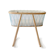 Load image into Gallery viewer, Bedside Bassinet Mini Crib - Kumi Bassinet Mesh Cocoon with Organic Mattress by Charlie Crane