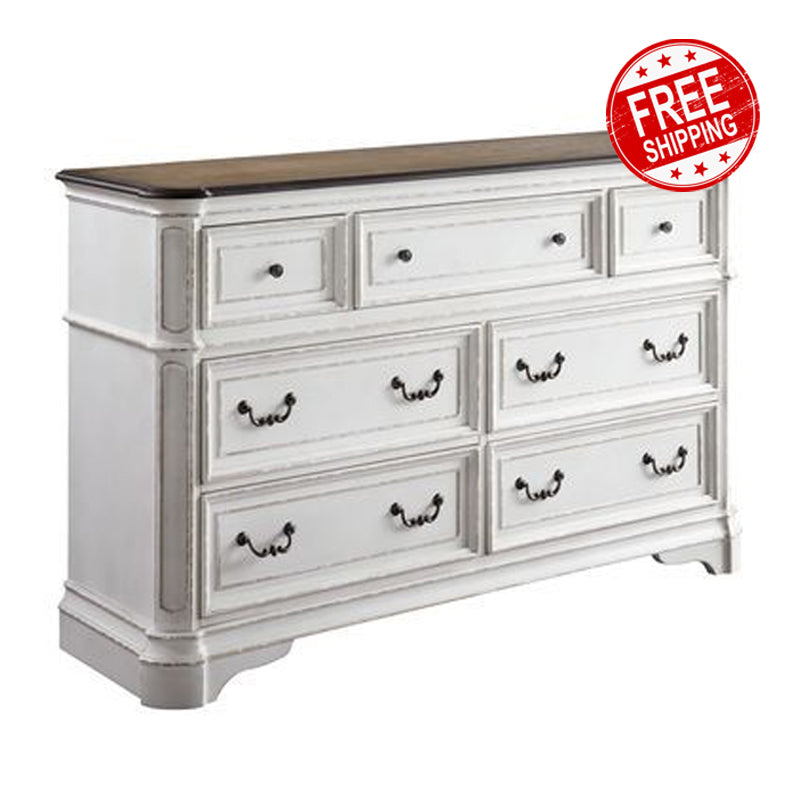 grey white oak dresser Watson 6-drawer Dresser Grey Oak