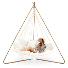 Load image into Gallery viewer, Hanging Bed - 5 Ft Deluxe Medium Sunbrella™ Bed Brilliant White by Tiipii Bed