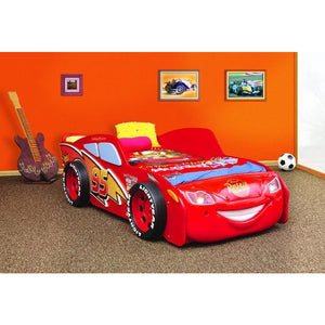 Maxima House Lightning McQueen Racing Twin Car Bed - Red - Freddie and Sebbie