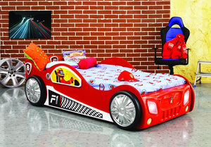 Maxima House Toddler Car Bed Monza Red - White