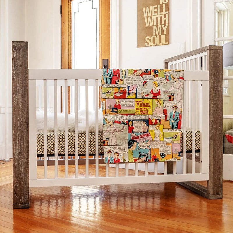 Milk Street Baby True Traditional Collection 3-in-1 Convertible Crib - Freddie and Sebbie