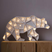 Load image into Gallery viewer, Night Lights For Kids - Geometric Polar Bear Lamp by Little Lights