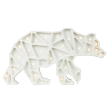 Load image into Gallery viewer, Night Lights For Kids - Geometric Polar Bear Lamp by Little Lights