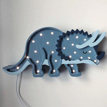 Load image into Gallery viewer, Night Lights For Kids - Triceratops Dinosaur Lamp by Little Lights