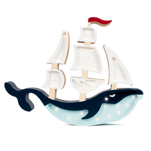 Night Lights For Kids - Whale Ship Lamp by Little Lights