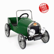Load image into Gallery viewer, Ride on Car - Ride-on Classic Pedal Car by Baghera - Green or Blue