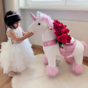 Ride on Horse - Pink Unicorn Ride-on Toy-Model U 2021 by PonyCycle