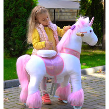Load image into Gallery viewer, Ride on Horse - Pink Unicorn Ride-on Toy-Model U 2021 by PonyCycle