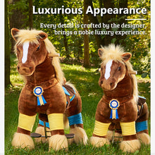 Load image into Gallery viewer, Ride on Horse - Ride on Brown Horse With Long Mane by PonyCycle