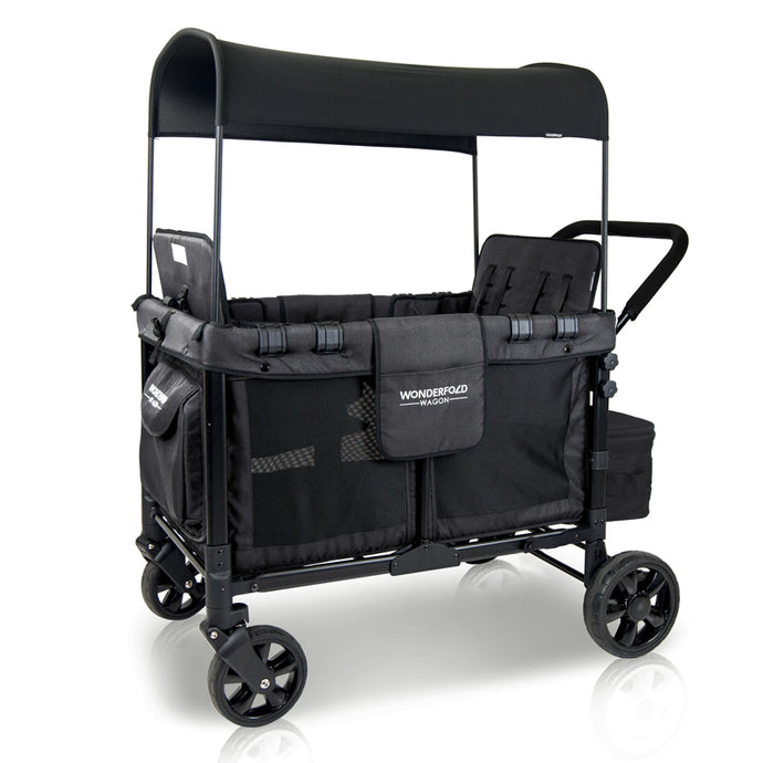 Wonderfold W4 4 Seater Multi-Function Quad Stroller Wagon - Freddie and Sebbie