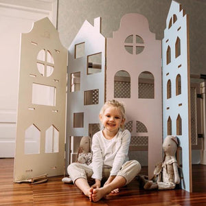 Wooden Dolls House - My Mini Dollhouse (4 in 1) by My Mini Home