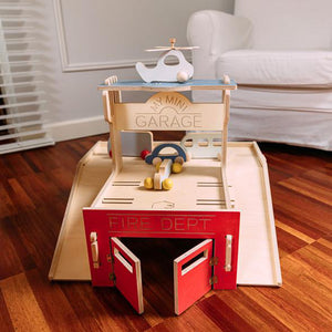 Wooden Toy Car Garage - My Mini Toy Garage by My Mini Home